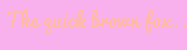 Image with Font Color FFBBA2 and Background Color F9B1EE